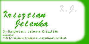 krisztian jelenka business card